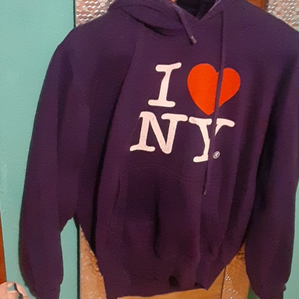 I love NY purple sweater